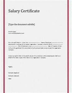 Salary Certificate