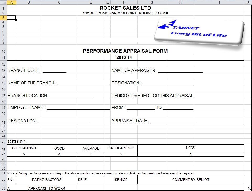 Salary Slip Excel Format Free Download