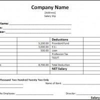 Salary Slip Format Download Free