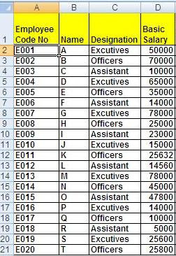 Salary Slip Format Excel Formula Free Download