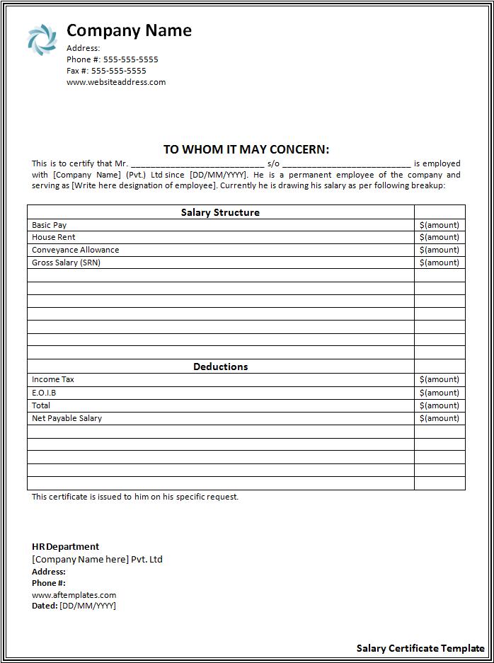 Salary Slip Sample