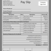 Salary Slip Template In Word