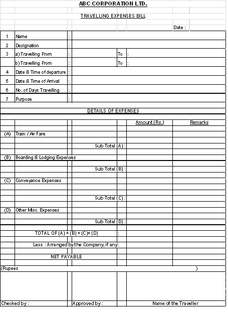 Salary Slip Template India