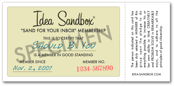 Sample Membership Card Template