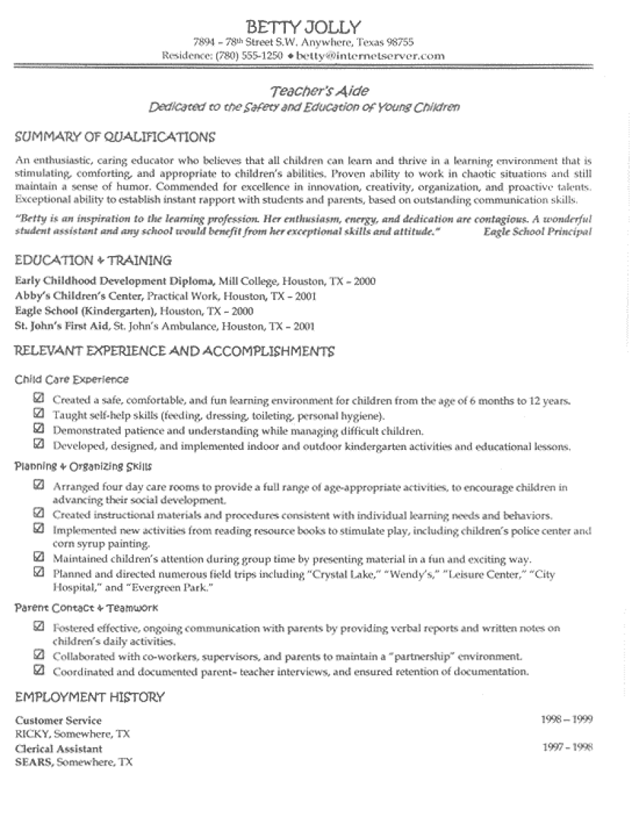 Sample Resumes For Freshers Pdf