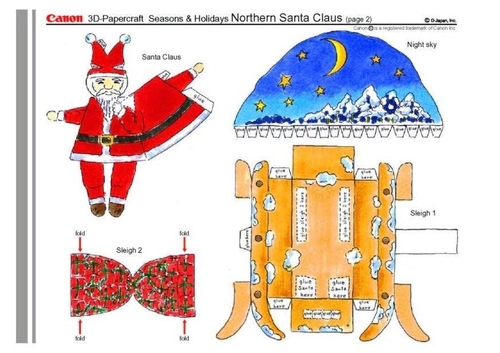 Santa Claus Arts And Crafts For Kids