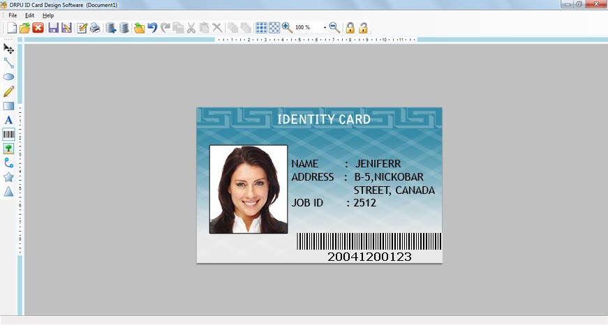 School Id Card Template Psd