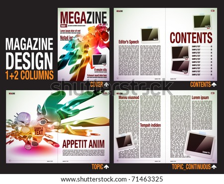 School Magazine Layout Templates