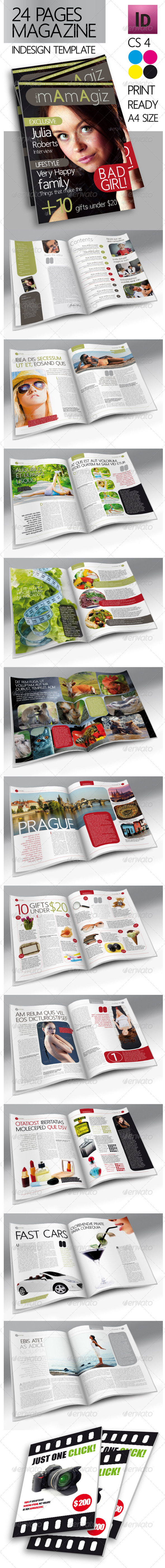 School Magazine Layout Templates