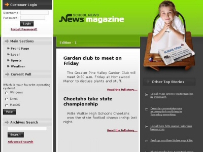 School Magazine Layout Templates