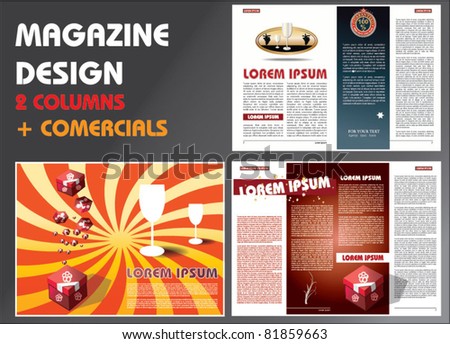 School Magazine Layout Templates