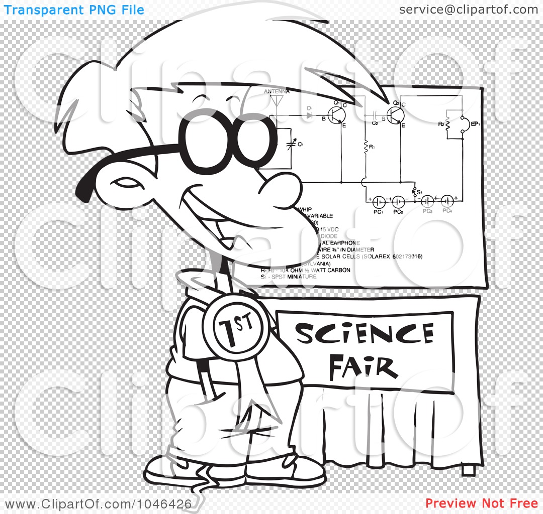 Science Clipart Black And White