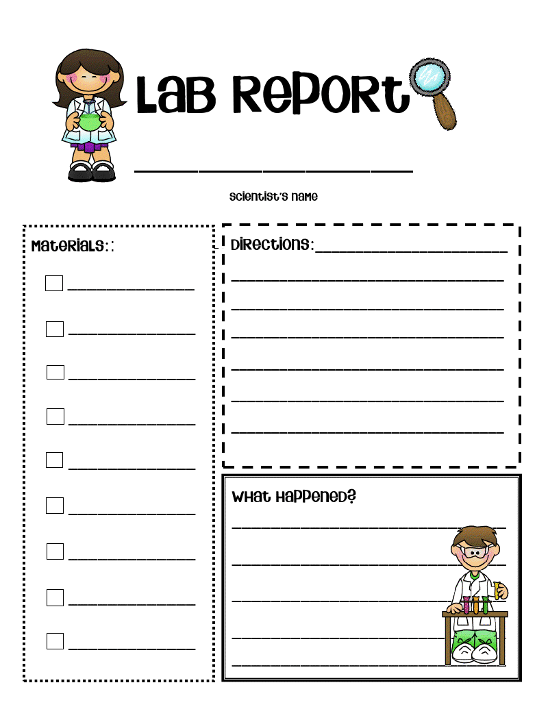 Science Lab Report Format