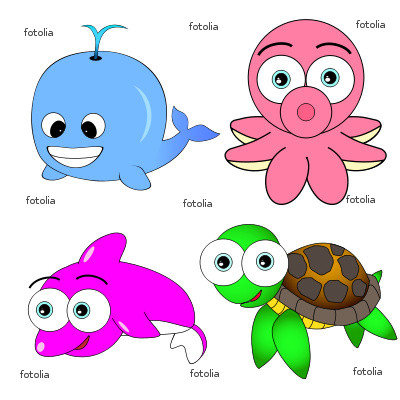 Sea Animals Cartoon Pictures