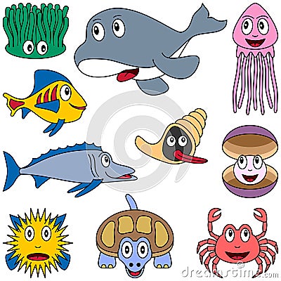 Sea Animals Cartoon Pictures