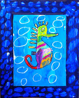 Seahorse Drawing For Kids