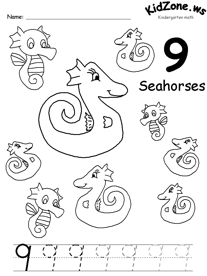 Seahorse Pictures Printable