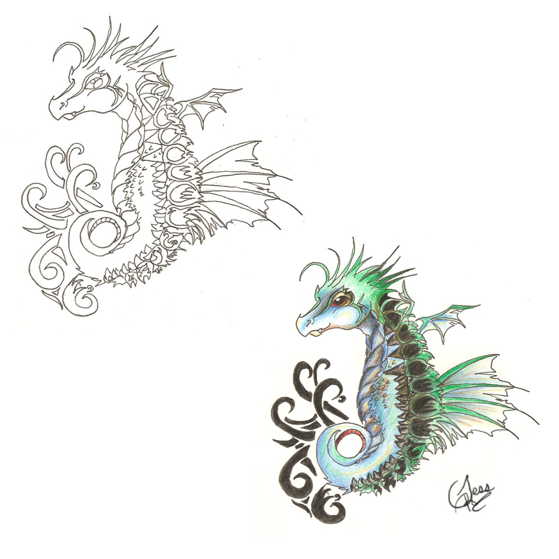 Seahorse Tattoo Designs