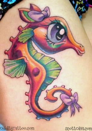 Seahorse Tattoo For Women