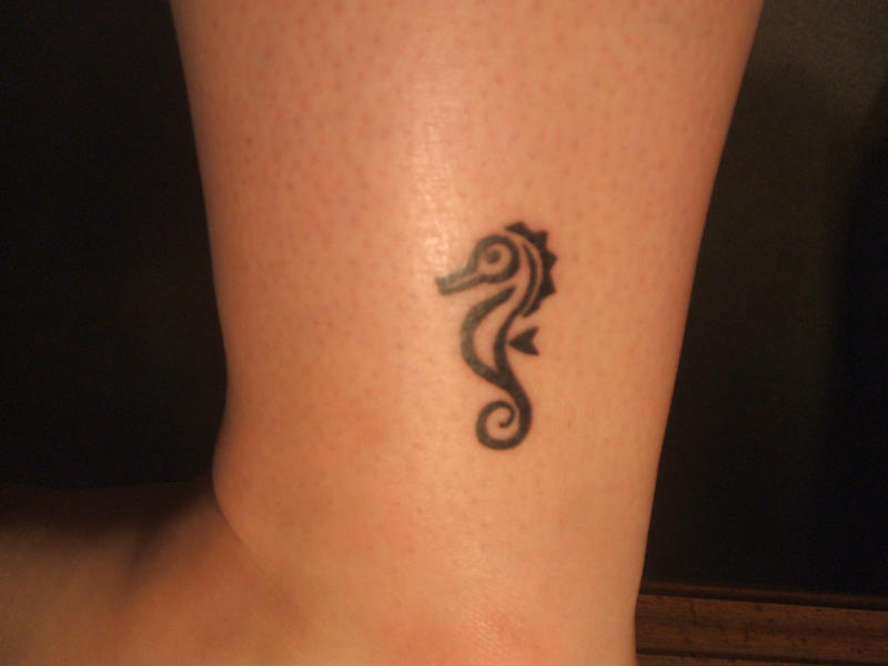 Seahorse Tattoo On Hand