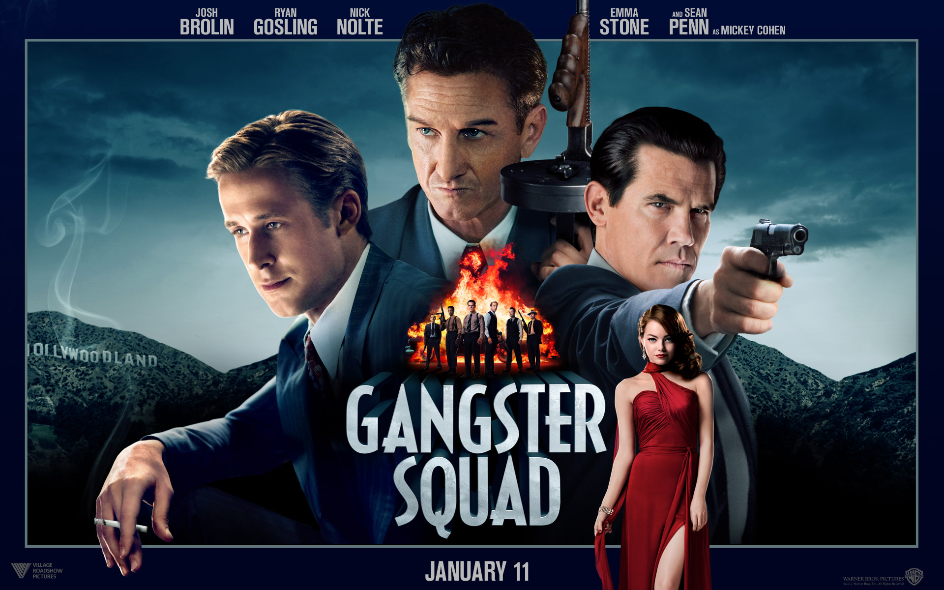 Sean Penn Gangster Squad Clip