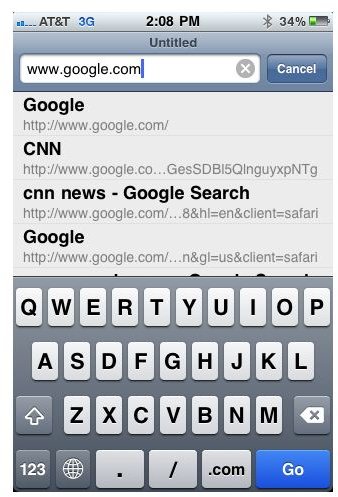 Search Bar Iphone