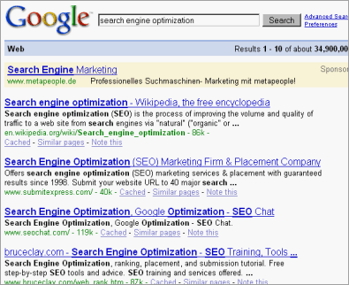 Search Engines Optimization Google