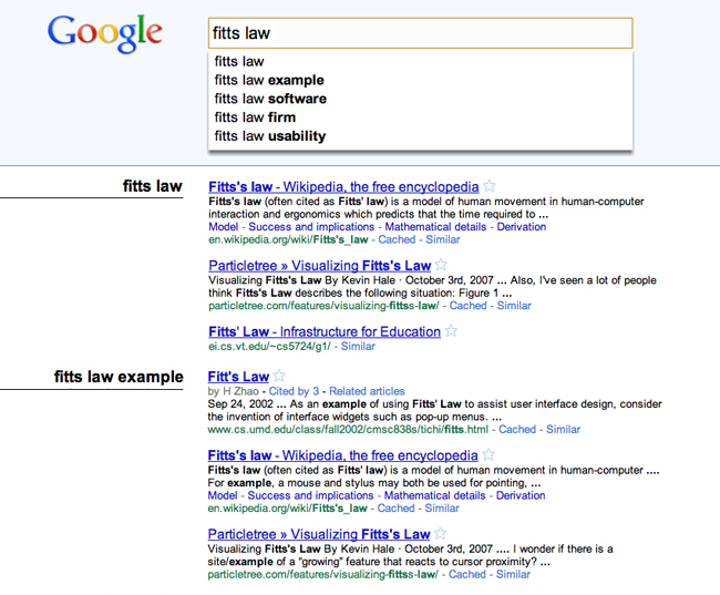 Search Results Design Examples