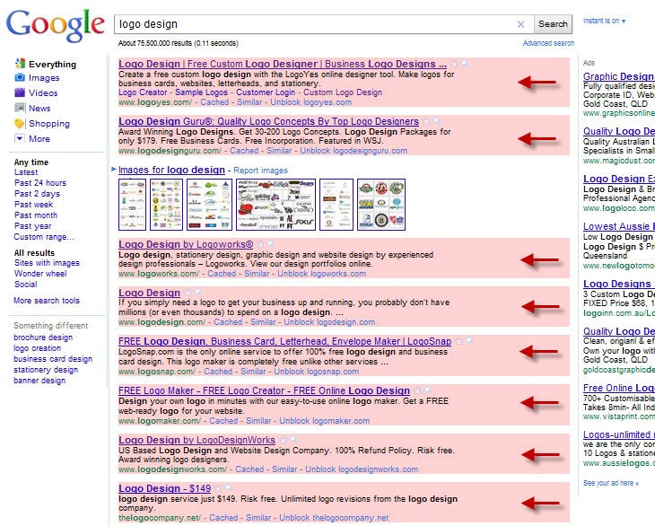 Search Results Design Examples