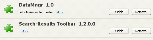 Search Results Toolbar Datamngr