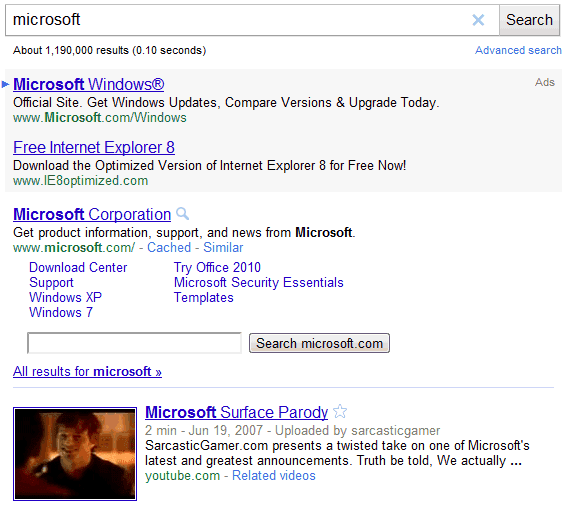 Search Results Web