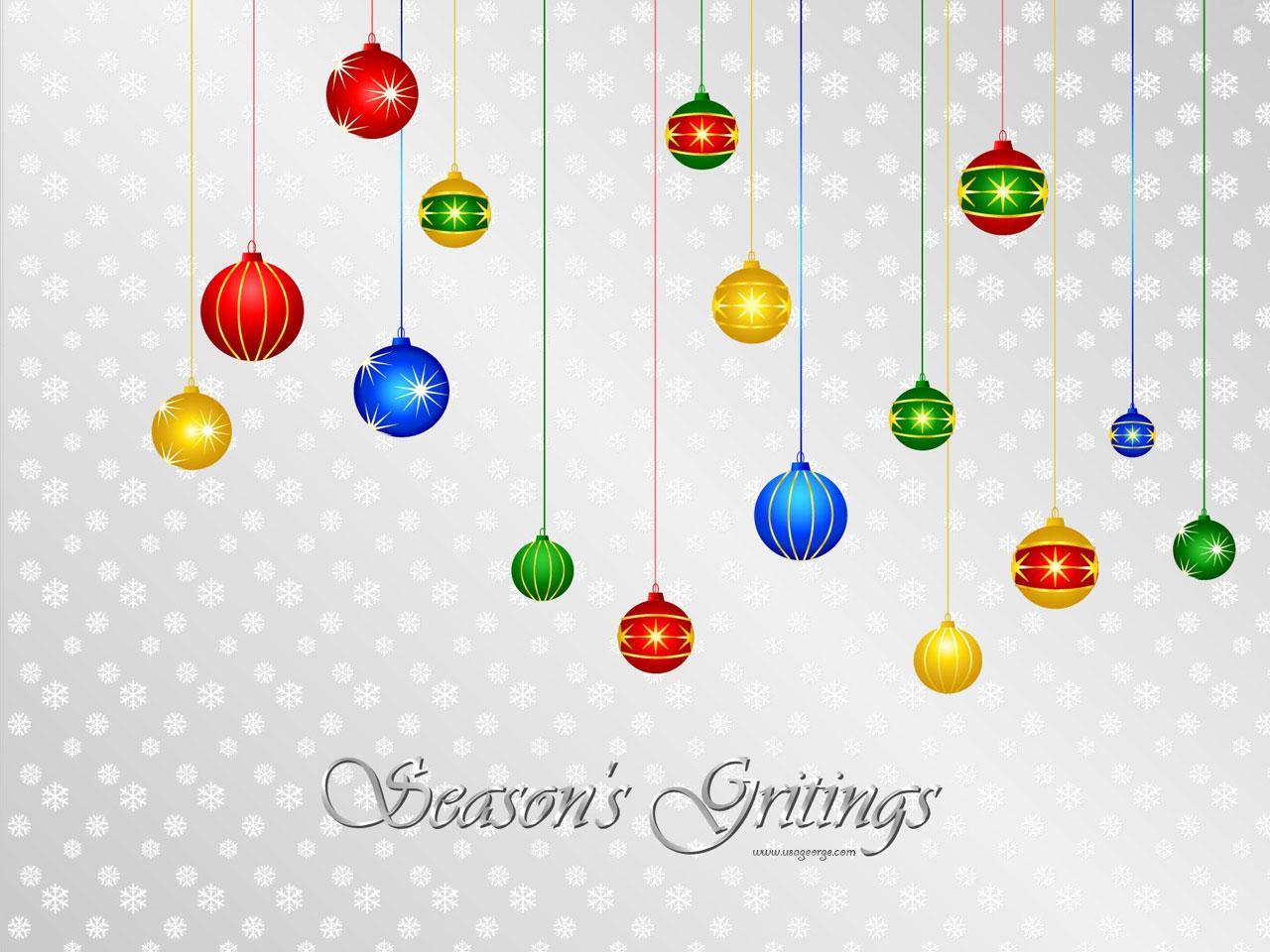 Seasons Greetings Wallpaper