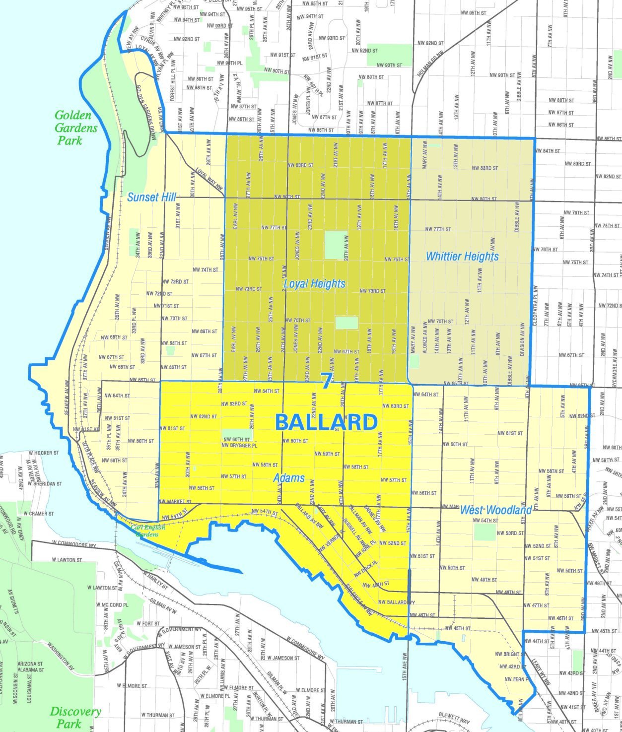 Seattle Map Neighborhoods