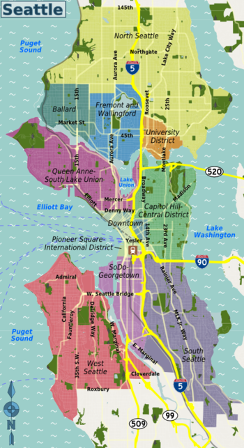 Seattle Map Neighborhoods