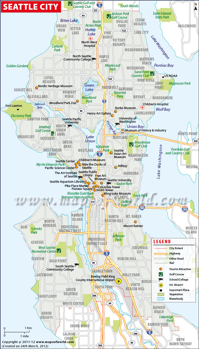 Seattle Map Usa