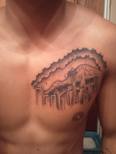 Seattle Skyline Tattoo