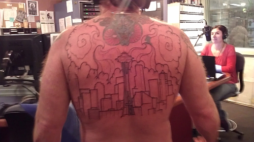 Seattle Skyline Tattoo