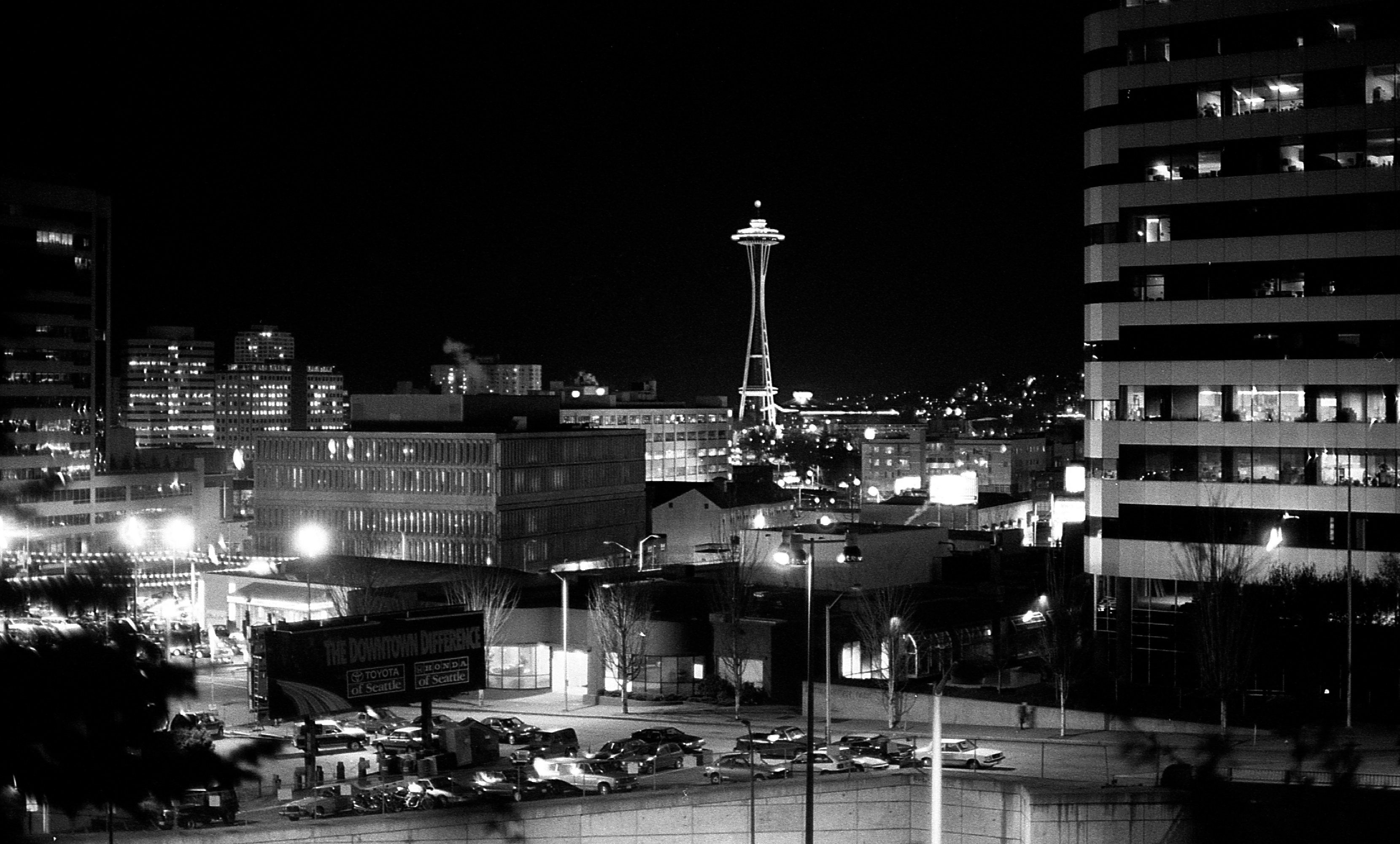 Seattle Space Needle At Night