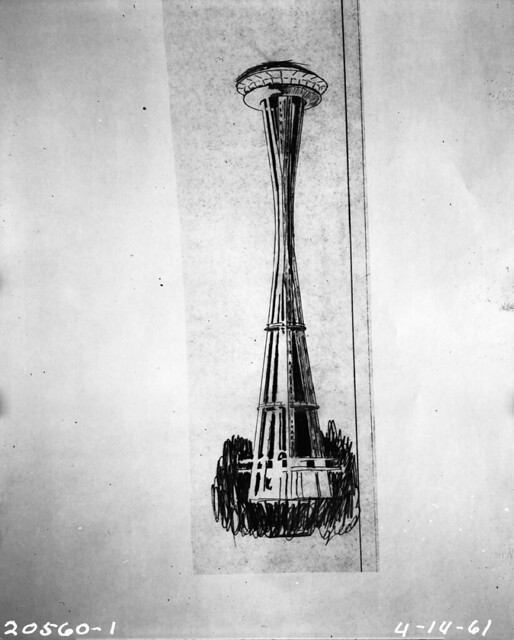 Seattle Space Needle Drawing