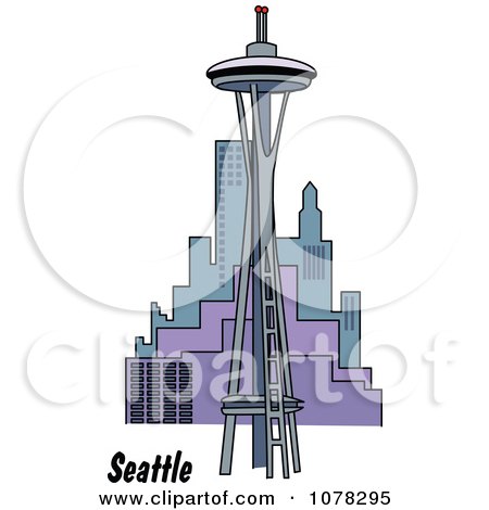 Seattle Space Needle Drawing