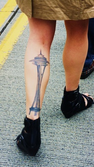 Seattle Space Needle Tattoo