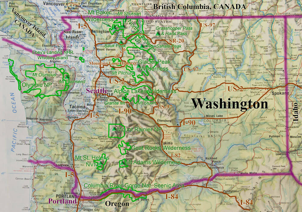 Seattle Washington Map