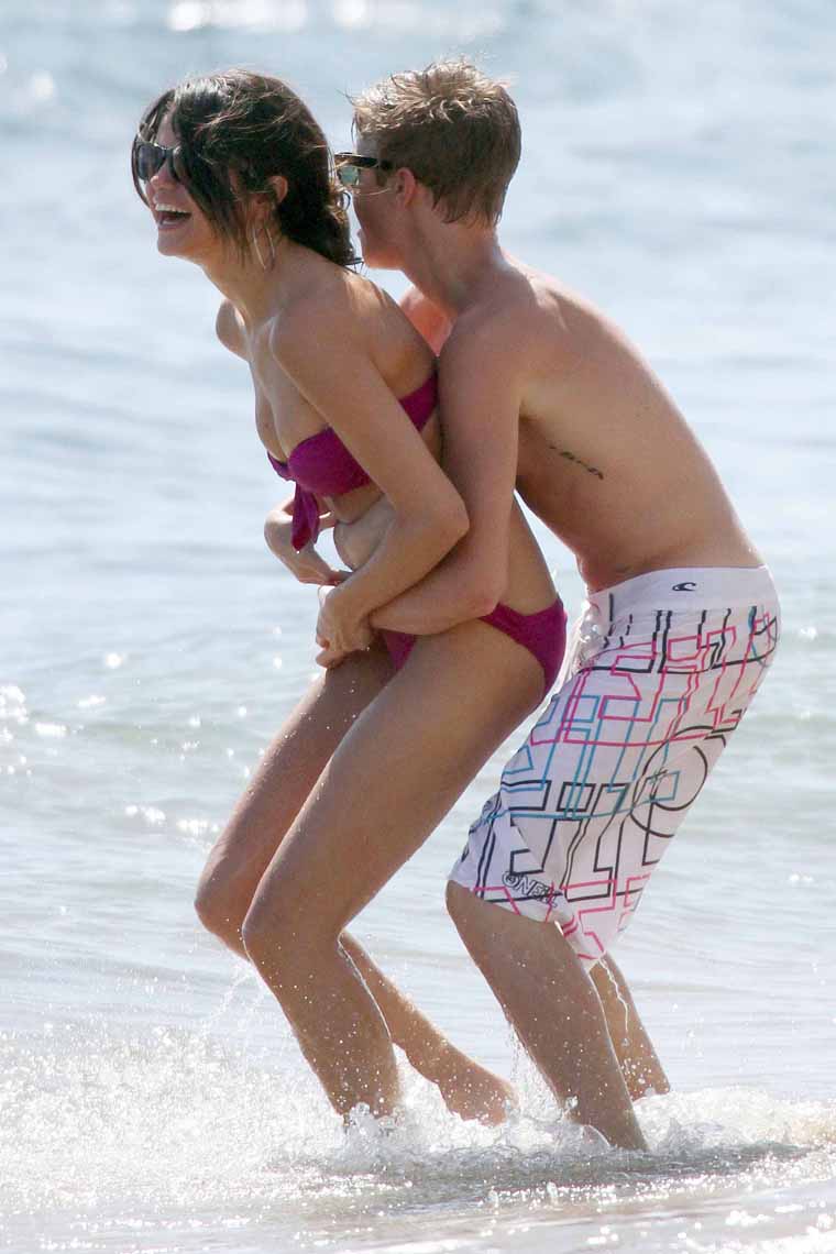 Selena Gomez Bikini Kiss