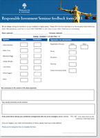 Seminar Feedback Form Format