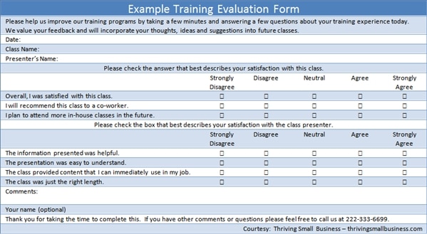 Seminar Feedback Form Format