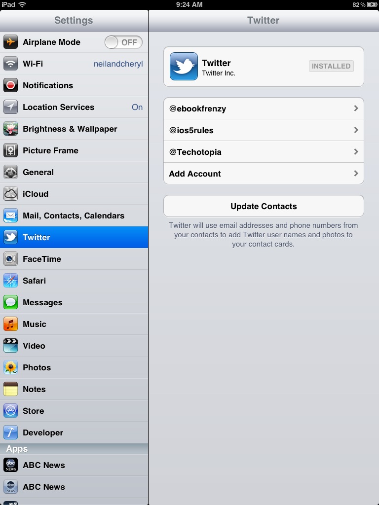 Settings Button Ios