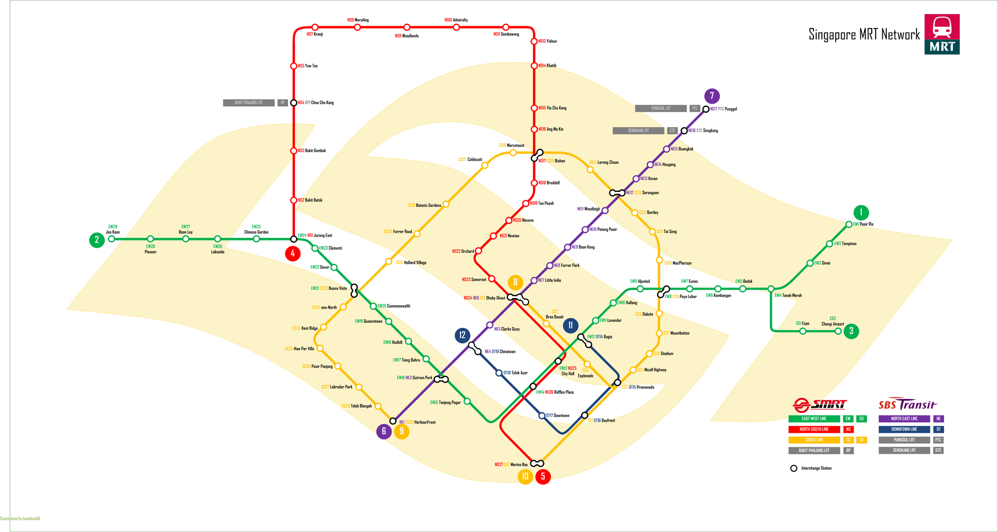 Sg Mrt Map Circle Line