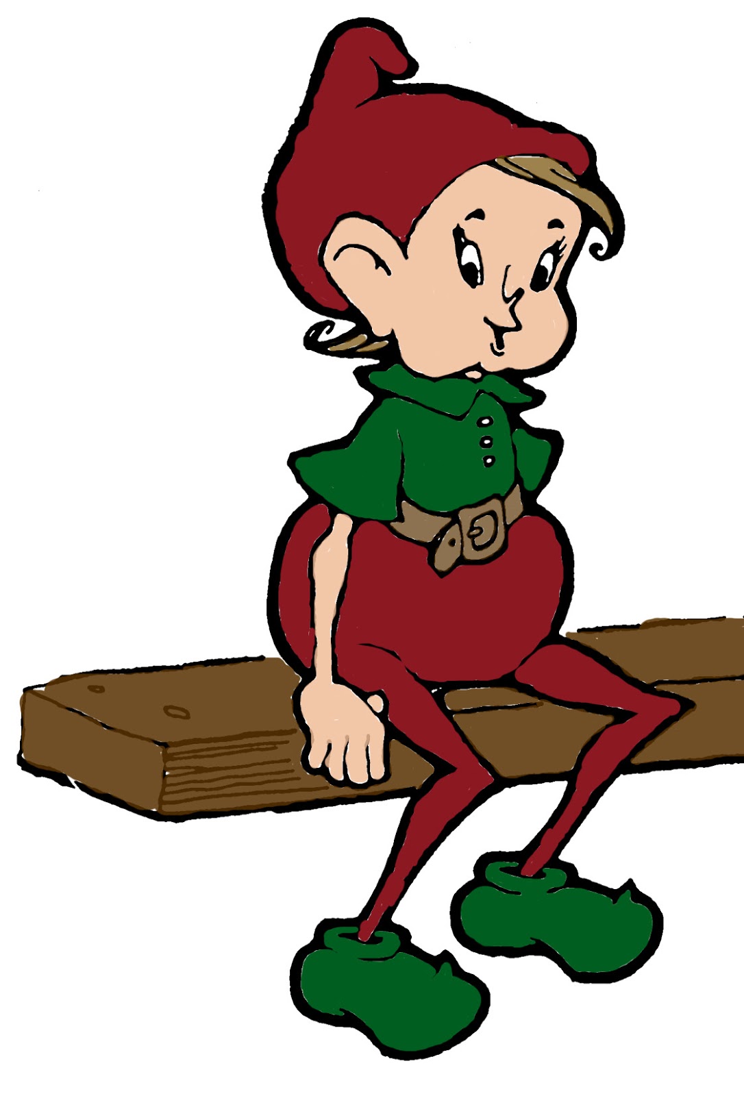 Shelf Elf Coloring Page