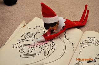 Shelf Elf Coloring Page