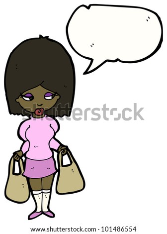 Shopping Bags Cartoon